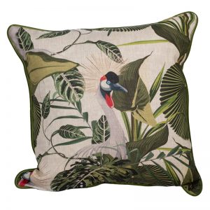 Crane Bird in Lillies