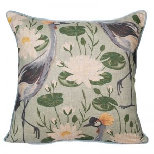 Crowned Bird on duck egg