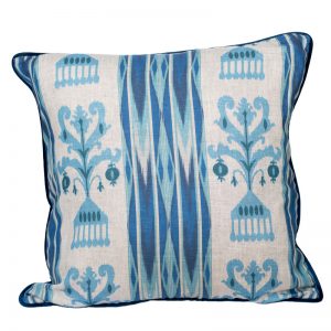 Light and Dark Blue Ikat