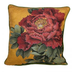 Red Flower on Mustard