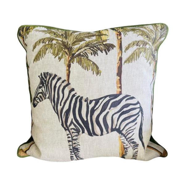 Zebra and Palms